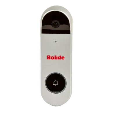 BOLIDE - BN-VDB - 5MP Smart Video Doorbell, Connects to Bolide iPac NX NVRs, 2.4/5G Wi-Fi Capable, Built-in Speaker and Mic, SD Card Slot, Human Detection, Package Dection, and Loitering Detection Analytics, POE, Silver Color, Includes Wall Mount Bra