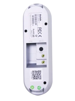BOLIDE - BN-VDB - 5MP Smart Video Doorbell, Connects to Bolide iPac NX NVRs, 2.4/5G Wi-Fi Capable, Built-in Speaker and Mic, SD Card Slot, Human Detection, Package Dection, and Loitering Detection Analytics, POE, Silver Color, Includes Wall Mount Bra