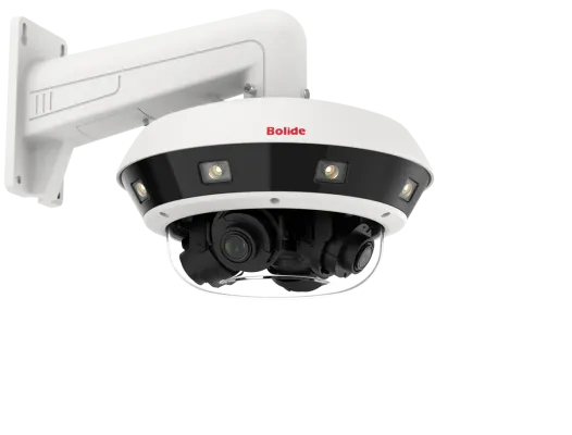 BOLIDE - BN8108R/NDAA - 5MP Multi-Sensor Camera, 4 Adjustable Lenses In One Camera Cover Up to 360° Field of View, 4-Channel Steam Output, and Each Channel Can Output Max. 5MP @ 25/30FPS, 4-Channel Starlight and 120Db WDR, Built-in Dual Source Illumi