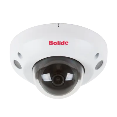 BOLIDE - BN8109HA/NDAA - H.265 5MP 2.8mm Wide Angle Lens Indoor/Outdoor IR Mini Dome Camera, POE, 12VDC, SD Card Slot, IR Up to 30ft, with Built-in Audio, NDAA Compliant