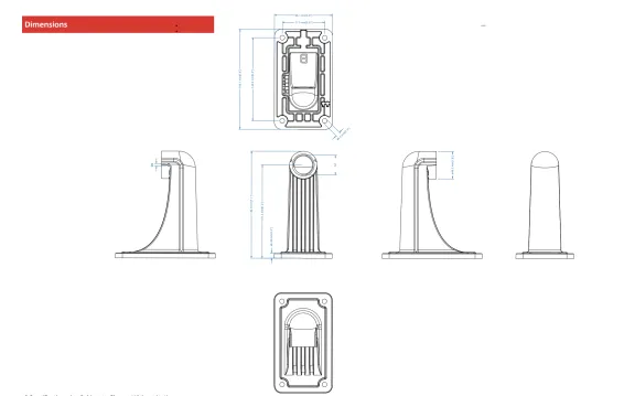 BP8029AVAIRWMB Wall Mount Bracket for BN8029AVAIRAI/NDAA