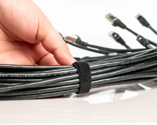 Jonard - CTS-812/100 - Hook and Loop Cable Tie Strap 8" x 1/2", Pack of 100 