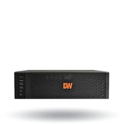 Digital Watchdog - DW-BJDX3120T-LX - Blackjack DX3 NVR Powered by DW Spectrum IPVMS. 4 camera licenses pre-installed, Linux OS, i3 Processor, 20TB