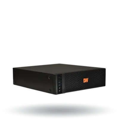 Digital Watchdog - DW-BJDX3120T-LX - Blackjack DX3 NVR Powered by DW Spectrum IPVMS. 4 camera licenses pre-installed, Linux OS, i3 Processor, 20TB