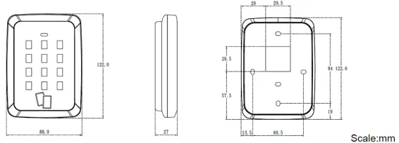 GeoVision - 84-RKR1355-0010 - Scramble Keypad Reader