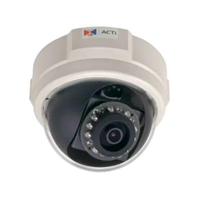 ACTi - E54 - 5MP Indoor Dome with D/N, Adaptive IR, Basic WDR, Fixed lens
