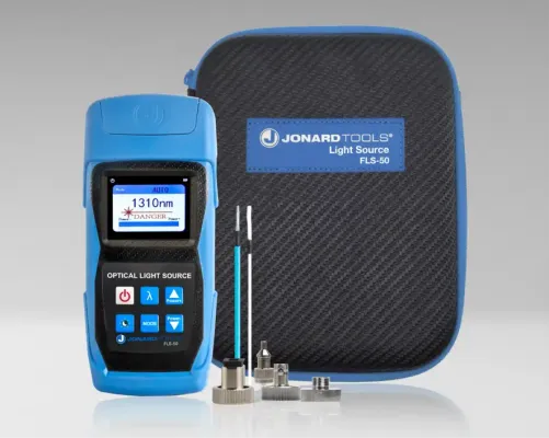 Jonard - FLS-50S - Optical Light Source with SC/ST/FC/FC-LC Adapters for PC/UPC Connectors 