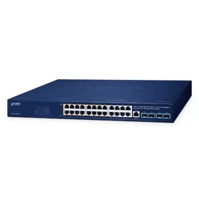 PLANET - GS-4210-16UP8T4X - 16-Port 10/100/1000T 802.3bt PoE + 8-Port 10/100/1000T + 4-Port 10G SFP+ Managed Ethernet Switch