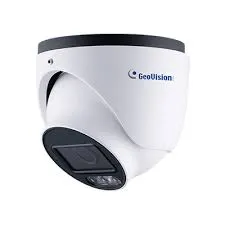 GeoVision - 84-GEBN480-3F10 - AI 4MP H.265 Full Color AI-ISP Warm LED WDR Pro Eyeball Dome IP Camera, 3.6mm