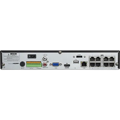 GeoVision - 84-NRL810P-UA0U - 8CH,4K PoE Standalone NVR 1 Bay, H.265/H.264