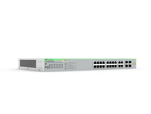 Hanwha - HV-IGS950/20PS-910 - 16 port Gigabit Websmart PoE+ switch, 4 x SFP uplink ports, 370W total power budget, no WAVE integration