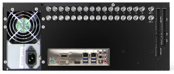 ExacqVision - 6408-48T-R4AL - 48TB A-Series Hybrid 4U Recorder Professional Linux With 8 IP Cameras Licenses and 64 Analog