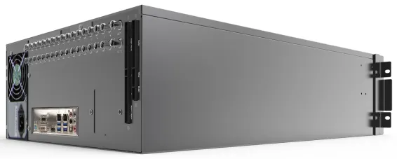 ExacqVision - 6408-12T-R4AL - 12TB A-Series Hybrid 4U Recorder Professional Linux With 8 IP Cameras Licenses and 64 Analog