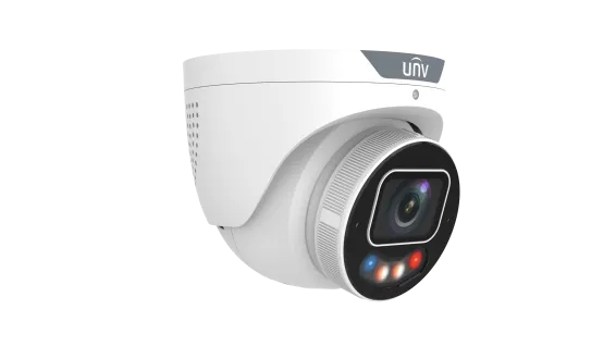 UNV - IPC3638SE-ADF28KMC-WP-I1 - UNV 8MP Tri-guard 3.0 Turret, 2.8mm(Wise-ISP, F1.0, Red&Blue light, Alarm&Audio I/O)