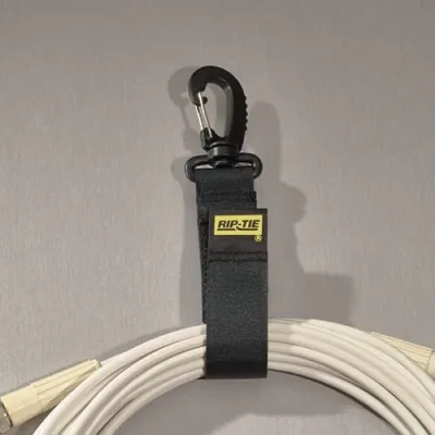 Rip-Tie - J-09 - One Inch Wide CableCarrier with Swivel Hook, 1″ x 6″