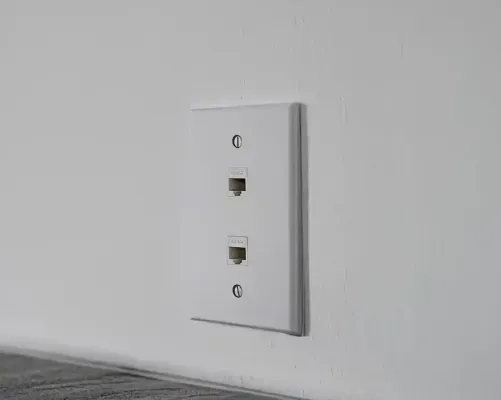 Jonard - K-W2/10 - Single Gang Keystone 2 Port Wall Plate 10 Pack 