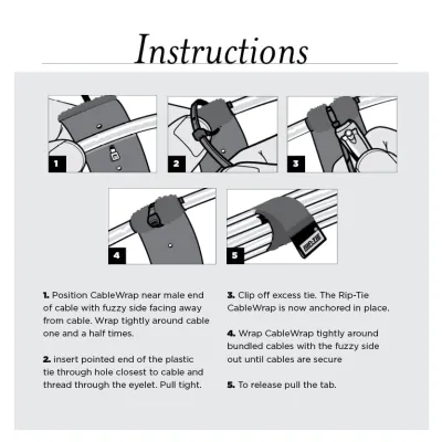 Rip-Tie - L-06 - 5/8 Inch Wide Original CableWrap