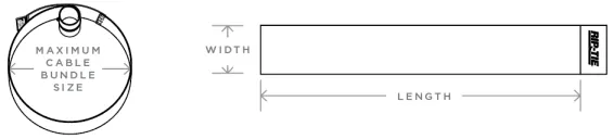 Rip-Tie - L-06 - 5/8 Inch Wide Original CableWrap