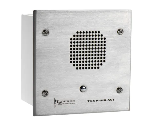 Louroe LE-097 Vandal Resistant Speaker Microphone w/Pushbutton/Wall Flush Mount