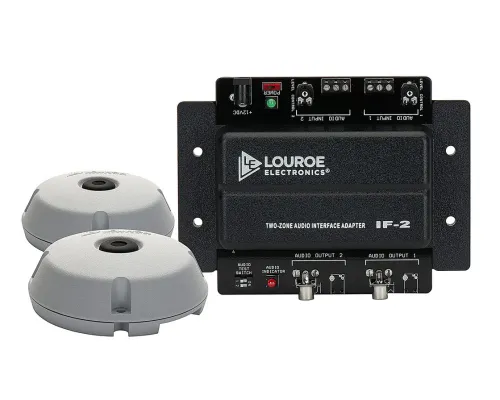 LOUROE - LE-374 - Two Zone Audio Interface w/2 A Microphones