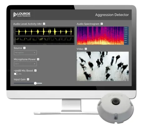 Louroe LE-805 Embedded option of Analytics Software for Aggression and Two-Years of Software Assurance