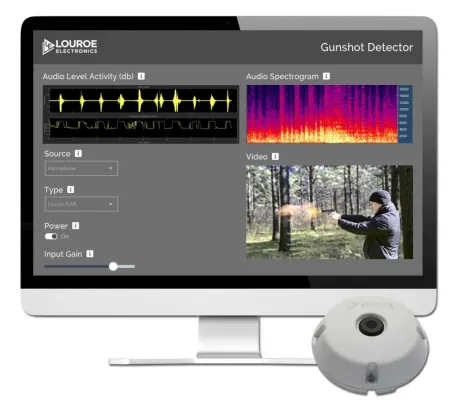 Louroe LE-810 Embedded option of Analytics Software for Gunshot and Two-Years of Software Assurance