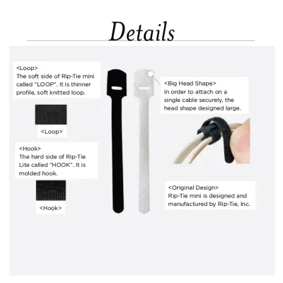 Rip-Tie - Q-55-014-W - 1/4 Inch Wide Rip-Tie mini