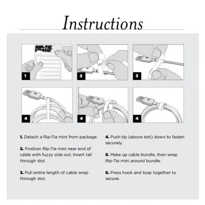 Rip-Tie - Q-55-014-W - 1/4 Inch Wide Rip-Tie mini