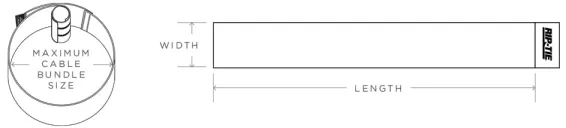 Rip-Tie - E-12 - Two Inch Wide Original CableWrap, 2″ x 12″