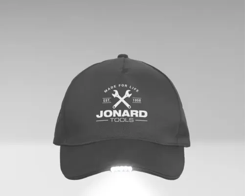 Jonard - SOL-C1 - LED Baseball Hat (Gray Crossed Wrench Design)