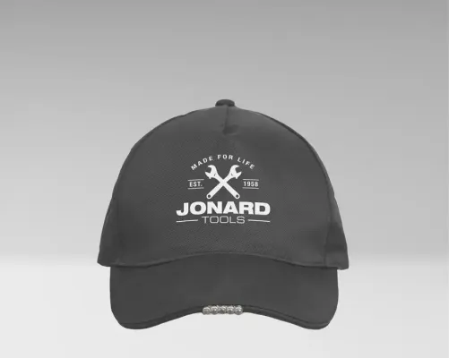 Jonard - SOL-C1 - LED Baseball Hat (Gray Crossed Wrench Design)