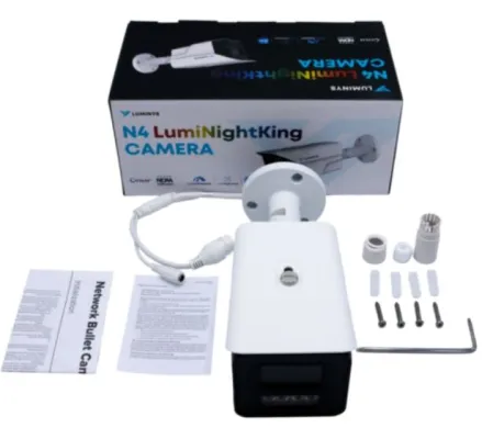 Luminys - N4B-8VA2 - N4 Mainstream Series 8MP LumiNightKing IP Standard Size Bullet, 2.8mm, White-light LEDs