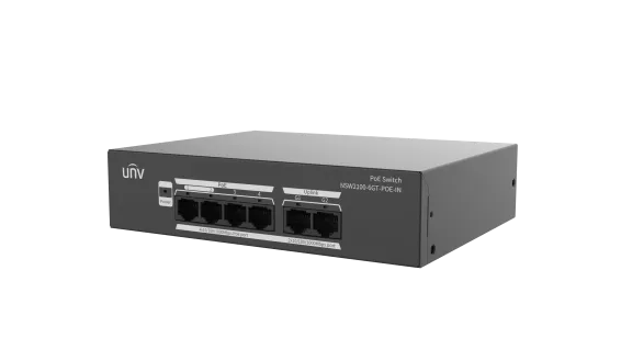UNV - NSW2100-6GT-POE-IN - Giga 4 Port Lite Cloud Managed PoE Switch