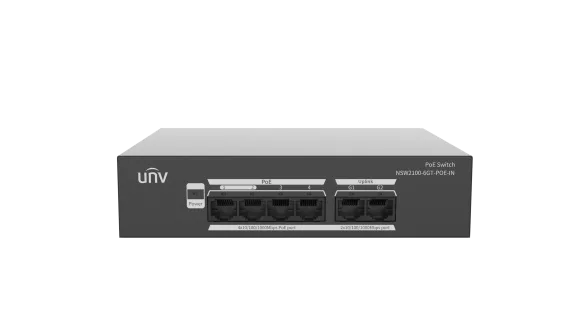 UNV - NSW2100-6GT-POE-IN - Giga 4 Port Lite Cloud Managed PoE Switch