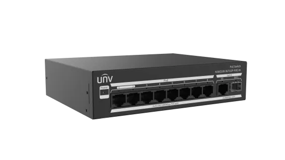 UNV - NSW2100-9GT1GP-POE-IN - Giga 8 Port Lite Cloud Managed PoE Switch