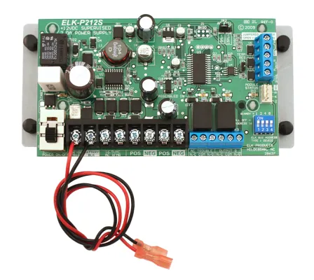 ELK - P212S - Supervised Power Supply Bd; 2A @ 12VDC, for M1 or "stand-alone" use