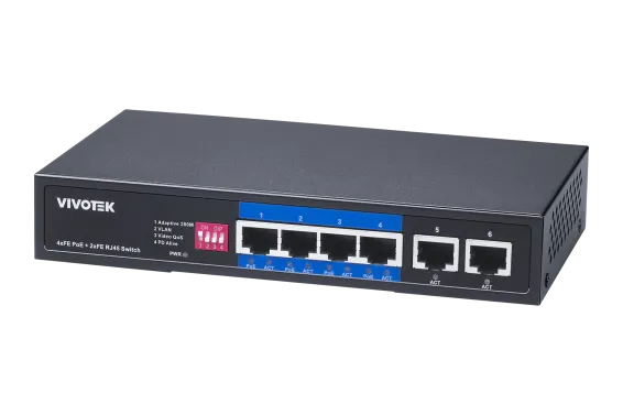 Vivotek - AW-FET-060P-060 - V-Series 5MP AI 180° Pano Wall IP Camera