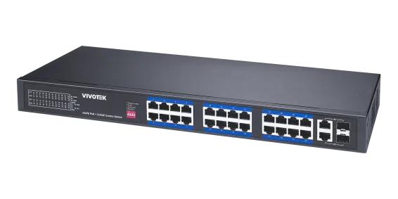 Vivotek - AW-FGT-260P-370 - Unmngd 16-Port 802.3at POE 10/100Mbps Sw 2-Port Uplink