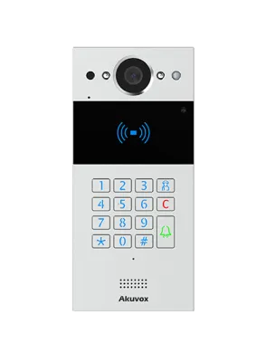 Akuvox - R20K In-Wall - Slim SIP Intercom with Keypad and RF card reader