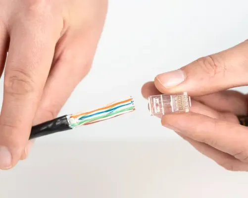 Jonard - RJ456AUS-100 - Unshielded RJ45 Passthrough Connector for CAT6A Cable, Pack of 100