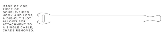 Rip-Tie - Q-55-01M-BK - 1/4 Inch Wide Rip-Tie mini