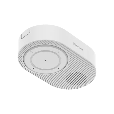 Hanwha - SPS-A100M - Audio Beacon - Speaker with Max. Sound Pressure Level 90dB at 1m(3.28ft) and Frequency Range of 144Hz~20kHz, 5 Digital Microphones with Two-Way/One-Way selectable, Full Duplex communication with Echo Cancellation and Noise Reduct