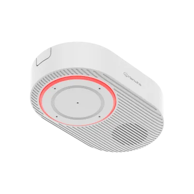 Hanwha - SPS-A100M - Audio Beacon - Speaker with Max. Sound Pressure Level 90dB at 1m(3.28ft) and Frequency Range of 144Hz~20kHz, 5 Digital Microphones with Two-Way/One-Way selectable, Full Duplex communication with Echo Cancellation and Noise Reduct