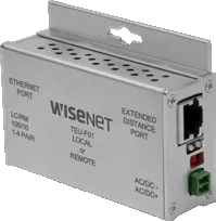 Hanwha - TEU-F01 - 1 Channel Ethernet over UTP Extender With Pass-Through PoE