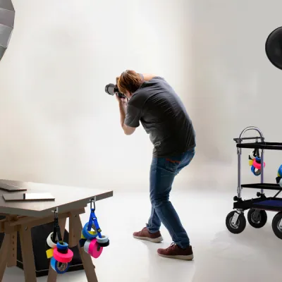 Rip-Tie - TH-H46 - One Inch Wide TapeHolder with Carabiner, 1″ x 46″