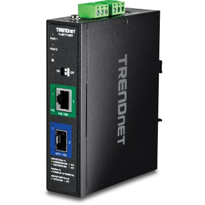 Trendnet - TI-BF711SFP - Industrial 10G SFP+ to 10G PoE++ Media Converter