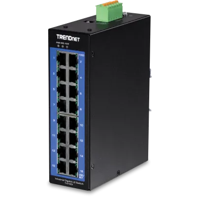 Trendnet - TI-G160 - 16-Port Industrial Gigabit DIN-Rail Switch