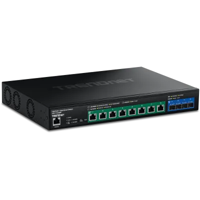 Trendnet - TPE-7124SBF - 12-Port 10G PoE++  Web Smart Switch (720W)