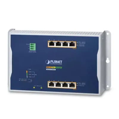 Planet - WGS-4215-8HP2S - Industrial 4-Port 10/100/1000T 802.3bt PoE 4-Port 10/100/1000T 802.3at PoE 2-Port 100/1000X