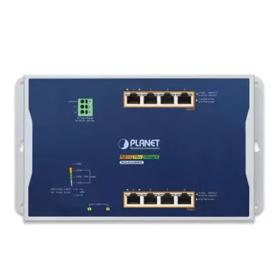 Planet - WGS-4215-8HP2S - Industrial 4-Port 10/100/1000T 802.3bt PoE 4-Port 10/100/1000T 802.3at PoE 2-Port 100/1000X